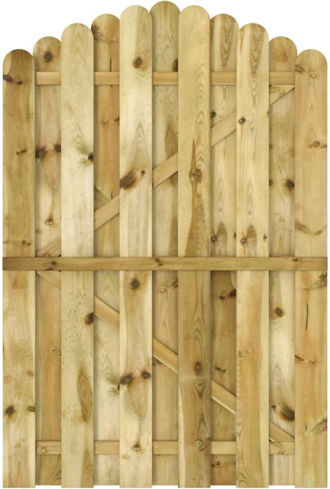 vidaXL Cancello da Giardino in Legno di Pino Impregnato 100x150 cm