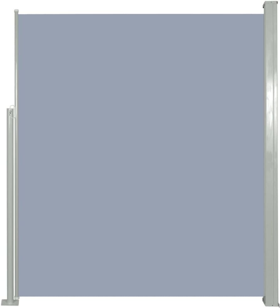 vidaXL Tenda da Sole Laterale Retrattile 160 x 300 cm Grigio