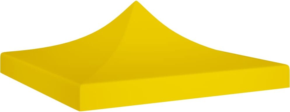 vidaXL Tetto per Tendone per Feste 3x3 m Giallo 270 g/m²