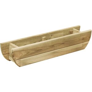 vidaXL Letto Rialzato Giardino 80x16x16 cm Legno di Pino Impregnato