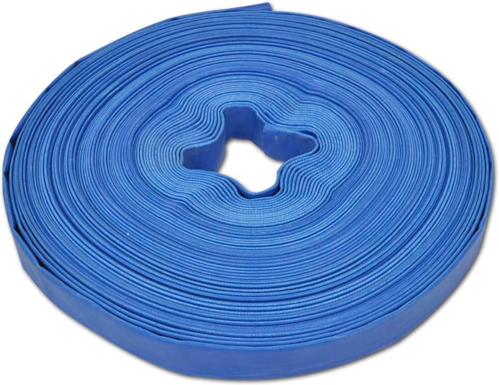 vidaXL Tubo Piatto d'Acqua 50 m 1" in PVC