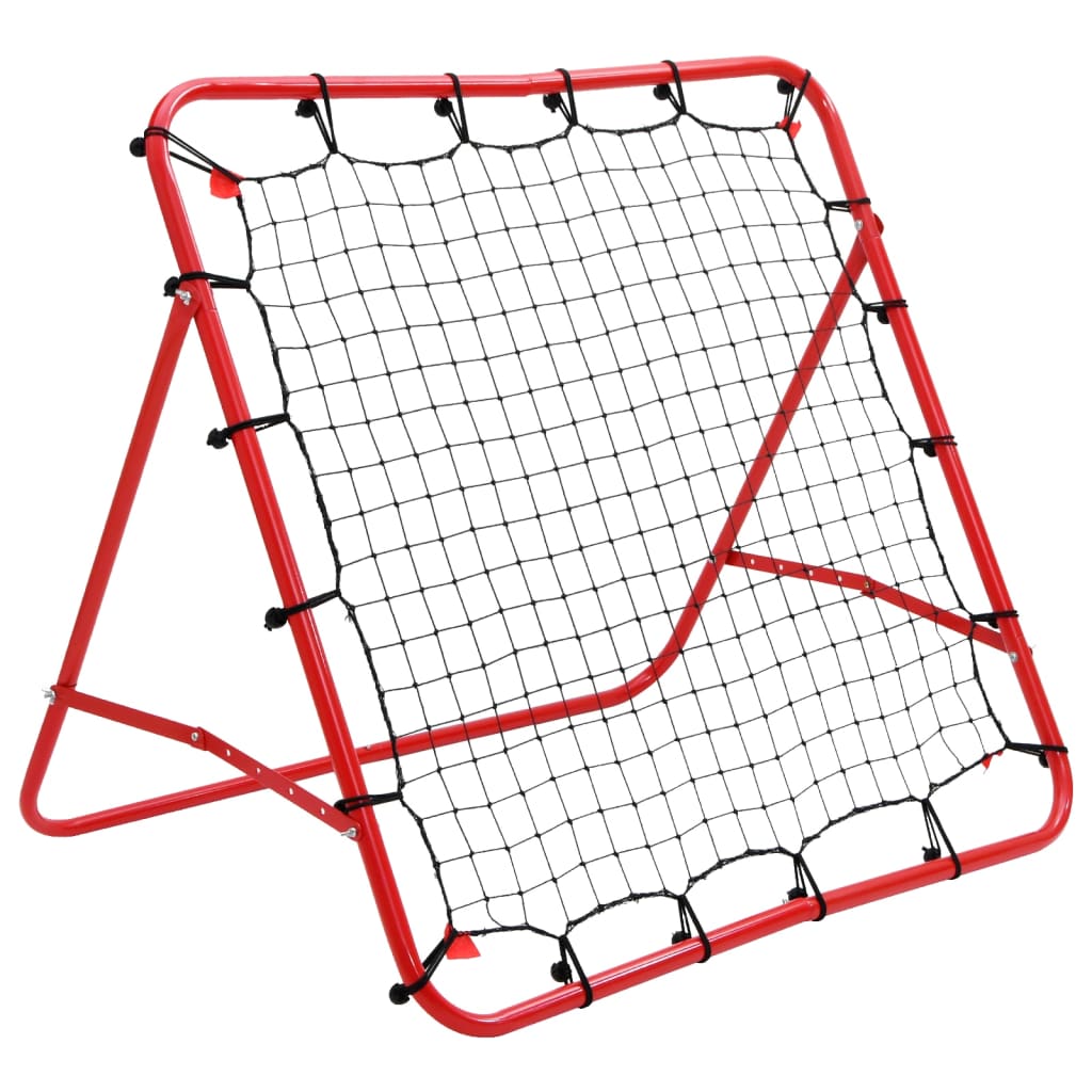 vidaxl rete a rimbalzo da calcio regolabile 100 x 100 cm