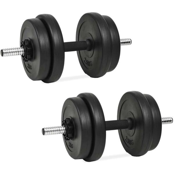 vidaxl set di manubri 14 pz 20 kg