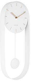 Karlsson Wall Clock Pendulum Charm Acciaio Bianco