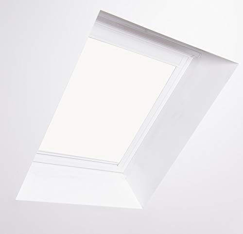 bloc blinds - tenda oscurante per finestre da tetto velux, telaio in alluminio bianco, mk6