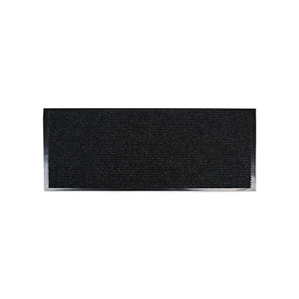 dii j & m home fashions ribbed runner utility mat, charcoal, 22-inch by 60-inch