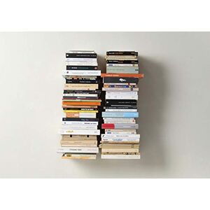 TEEbooks Mensole per libri - Libreria verticale 60 cm - Set di 2, Bianco