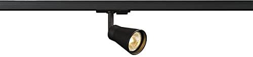 SLV monofase, Spot LED, faretto, Lampada a soffitto, Sistema a binari, Illuminazione da Interno / GU10, AVO QPAR51 50W Nero