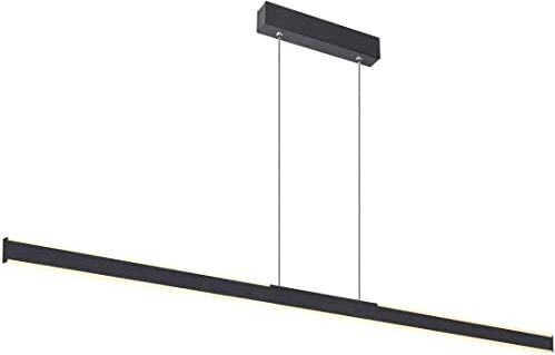 SLV Lampadario a sospensione ONE LINEAR 140 / Lampada da soggiorno per interni, lampada da sala da pranzo, LED, 3000 K, 35 W, 1875 lm, colore nero