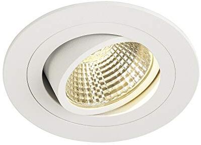 SLV lampada a incasso da soffitto NEW TRIA 1 SET/faretto LED, lampada a stelo, faretto da soffitto, lampada da soffitto, lampada a incasso, illuminazione di interni / 3000K 8W 700lm bianco 38 gradi