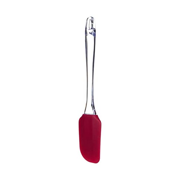 metaltex mrs. spatula spatola in silicone c/manico mrs.spatula, rosso e bianco, 28x5x5 cm