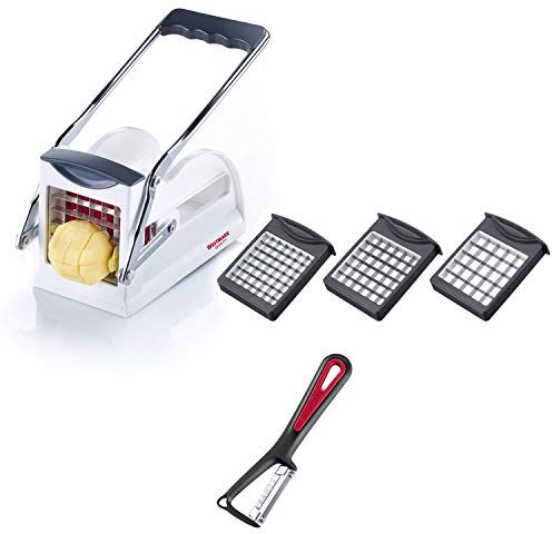 Westmark Affetta-patate, Set con pelapatate, 3 inserti per frutta e verdura, Easy Stix e pelapatate Gallant, 118022E6