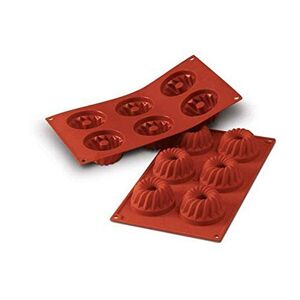 silikomart SF058 GUGELHOPF Stampo in Silicone Ø70 h 36 mm, Rosso