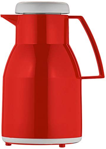 Helios Wash Thermos in plastica, Colore: Rosso, 1,0 l