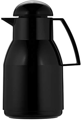 Helios Top Thermos in plastica, Nero, 1,0 l