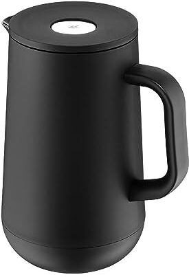 WMF, Impulse - Thermos da 1 l, per tè o caffè, chiusura a pressione, mantiene le bevande fredde e calde per 24 ore, colore: nero