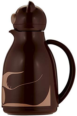 Helios Thermo-Bear Thermos in plastica, Marrone, 1,0 l