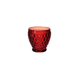 Villeroy & Boch Boston Coloured Bicchieri da Shot, Cristallo, Rosso, 6 x 6 x 6.3 cm