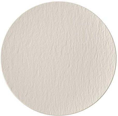 Villeroy & Boch Manufacture Rock Piatto gourmet, Porcellana Premium, 32 cm, Bianco