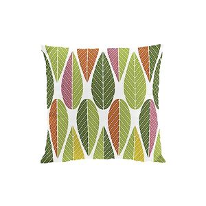 Arvidssons Textil Blader - Federa per cuscino, 47 x 47 cm, colore: verde/giallo