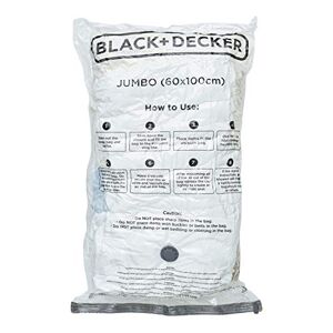 Black & Decker - Sacchetti per aspirapolvere a vuoto, bianco, Jumbo