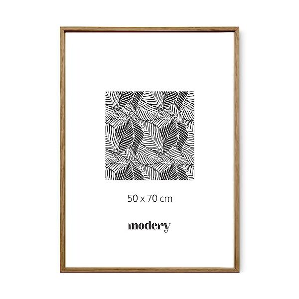 modery cornice 50x70 da parete per foto e poster, cornice in legno di rovere naturale per fogli 50x70 (50x70cm, rovere naturale)