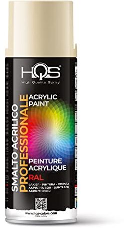 HQS High Quality Spray HQS Bomboletta di Vernice Spray Acrilica Colori Ral (Ral 1015 Avorio Chiaro)