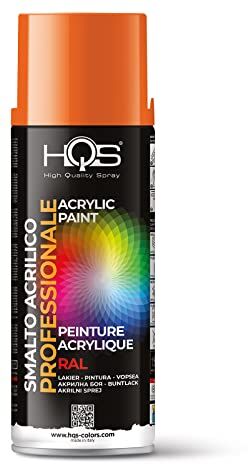 HQS High Quality Spray HQS Bomboletta di Vernice Spray Acrilica Colori Ral (Ral 2004 Arancio Puro)