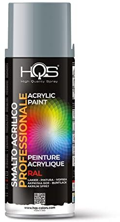 HQS High Quality Spray HQS Bomboletta di Vernice Spray Acrilica Colori Ral (Ral 7001 Grigio Argento)