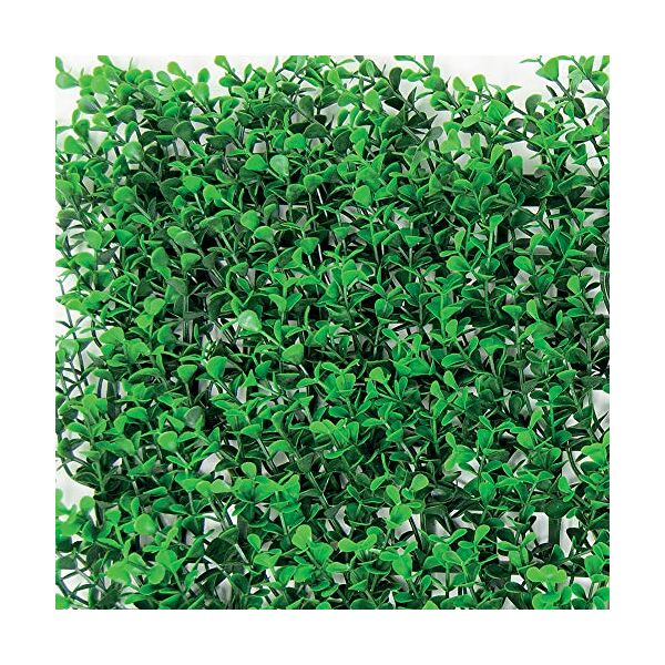 tenax siepe sintetica a pannelli per parete giardino verticale, tipo bosso verde, divy 3d panel buxus intense 0,50 x 1 m, componibile per decorazione e schermatura, verde intenso