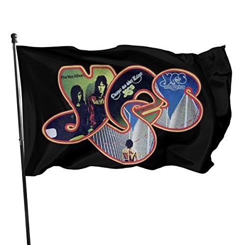Shenhui Yes Band - Bandiera da Giardino, 3 x 5 mm, 150 x 90 cm, Primavera, Estate, Autunno, Giardino, Cortile di Benvenuto, Poliestere, Nero, Taglia Unica