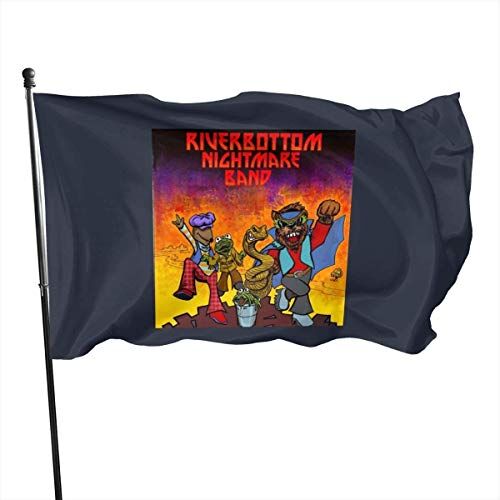 N/C Riverbottom Nightmare Band Flag,3 * 5in Banner Flags