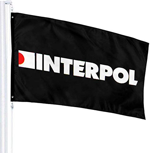 dfgjfgjdfj Bandiere Interpol Band Flag AuenFlagn 100% einlagiges Polyester 3x5 Ft