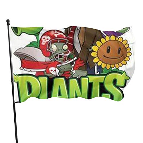 Gpedadf13 AP.Room Plants vs. Bandiera del Giardino di Zombi, Bandiere della casa di Tela da imballaggio 3x5 Ft Prime, cartelli di Benvenuto, Decorazioni per la casa in casa
