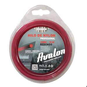 Avalon - Filo Rotondo in Nylon Universale per decespugliatore e Tosaerba (2 mm x 15 m)