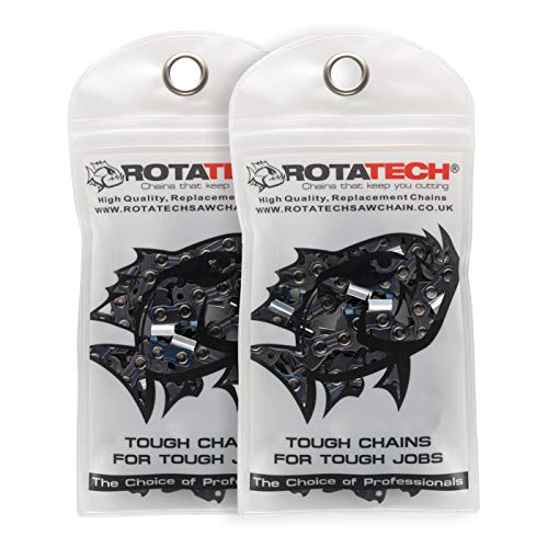 Rotatech x2 (Due) Genuino Rotatech 31cm / 30cm catena per motosega Micro Mini Comfort 3-motosega catena 3/8 P