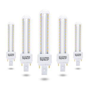 Aigostar Lampadina PLC LED G24 12W, Bianco Caldo 3000K, 1180lm, Angolo a Fascio 360°, Non Dimmerabile, Confezione da 5