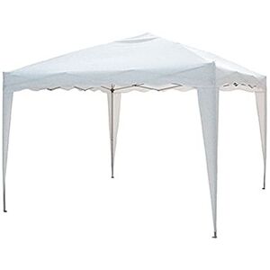 VERDELOOK Gazebo Pieghevole e richiudibile Automatico con Struttura in Ferro, 2x2 m, Bianco