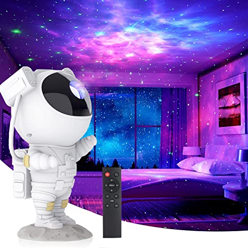 AB AttaBoy Proiettore a LED effetto cielo stellato, lampada proiettore modello Astronauta, per la decorazione degli ambienti, lampada notturna per bambini, adulti, per le feste a casa