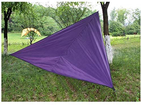 YOUCAI Tenda a Vela Impermeabile Triangolare Protezione Raggi UV Ombreggiante da Giardino Terrazza Campeggio Viola Scuro 6x6x6M