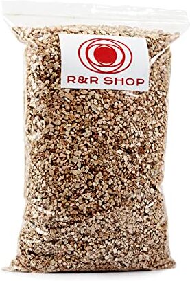 R&R SHOP – Vermiculite Espansa Media, PH Neutro Ideale per la Germinazione, Crescita di Piante, Funghi e Animali da Terrario – 3L