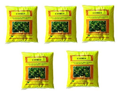 VIALCA CONCIME SPECIFICO per Limoni N.5 Sacchi Totale 25KG Citrus COCNIME per AGRUMI Limoni ARANCI MANDARINI