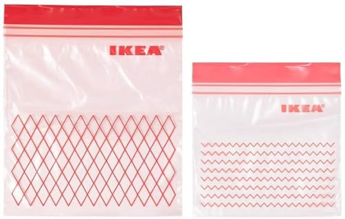 Ikea Istad Sacchetti Plastica, Rosso, 19x8x5 cm, 60 unità