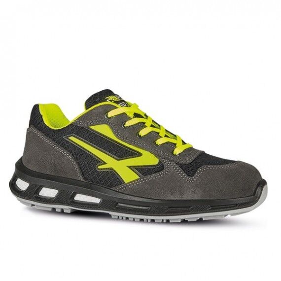 calzatura di sicurezza yellow s1p src - nylon/pelle scamosciata - grigio/giallo - taglia 41 - u-power