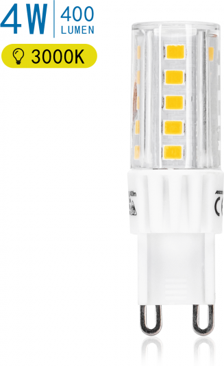 lampadina led g9 4w 400 lumen 3000k luce calda l55w17h17mm angolo 360 gradi equivale a 35w incadescenza - aigostar