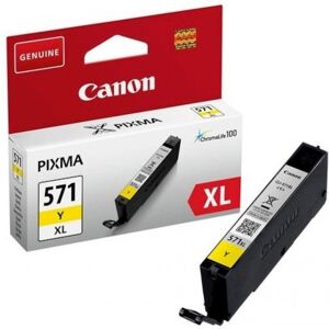 originale canon cli-571xl y giallo 0334c001 per canon pixma mg5700 mg6800 mg7700 571yxl 11ml 715 pagine