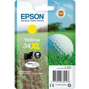 originale t3474 gialla c13t34744010 per epson workforce pro wf3720dwf, wf3725dwf capacita 10,8ml 950 pagine