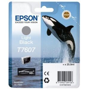 epson t7607 light nero c13t76074010 cartuccia originale orca per epson surecolor sc-p600 capacitÃ  25.9ml