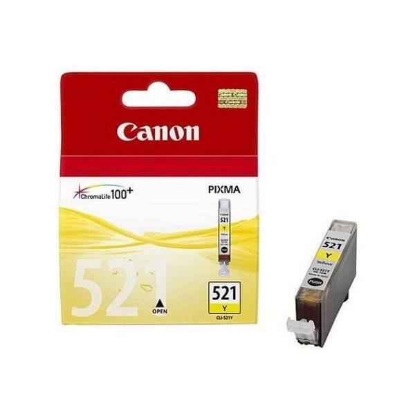 originale canon cli-521 gialla 2936b001 per canon ip3600ip4600mp540mp620mp630980 cli521 9ml 505 pagine