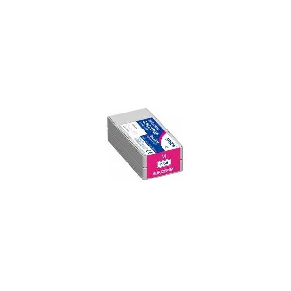 originale epson sjic22pm magenta c33s020603 per epson colorworks tm c3500 capacita 32,5ml